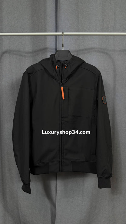 VESTE GERTRUD NOIR (intérieur polaire & extérieur imperméable)