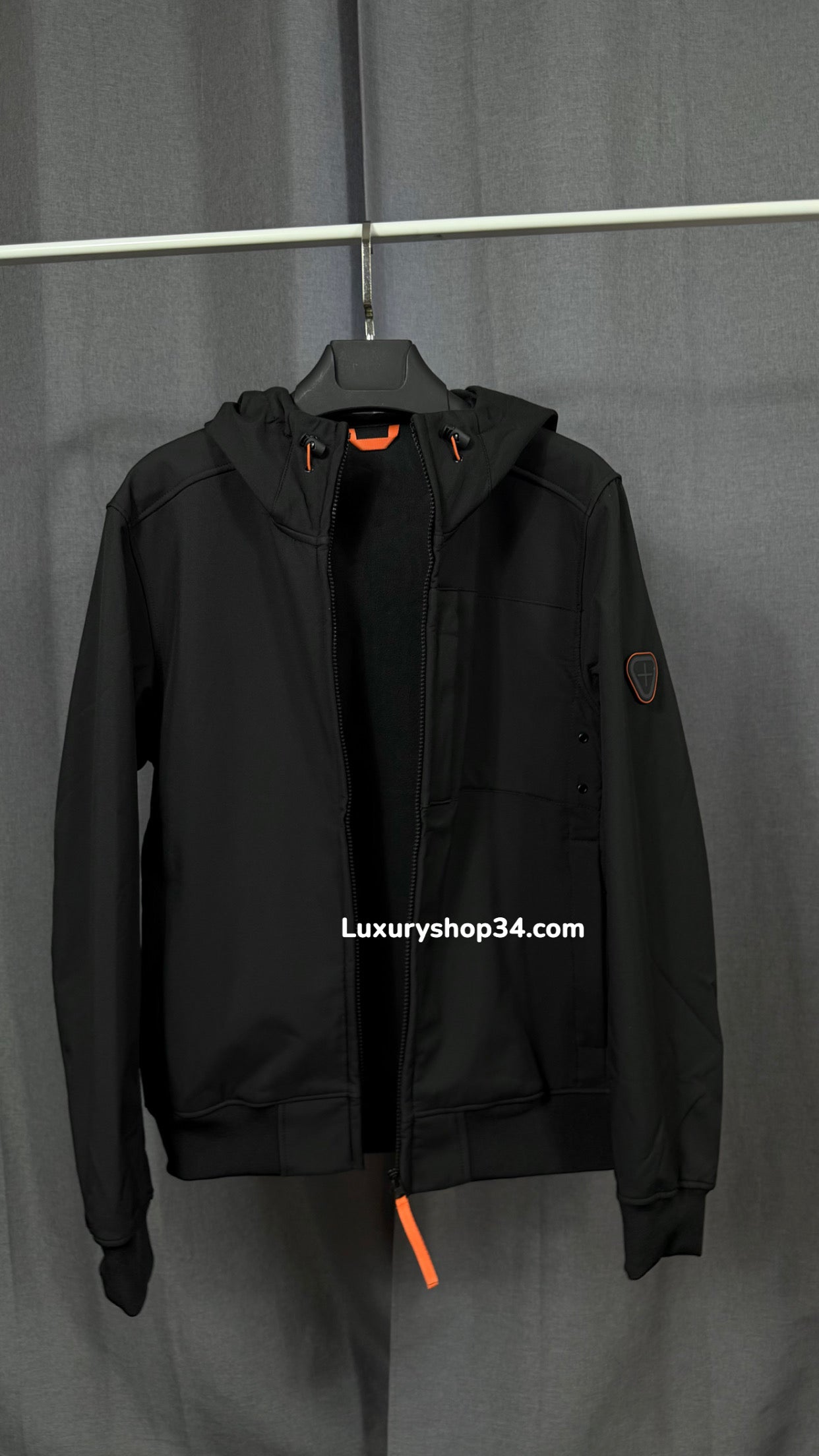 VESTE GERTRUD NOIR (intérieur polaire & extérieur imperméable)