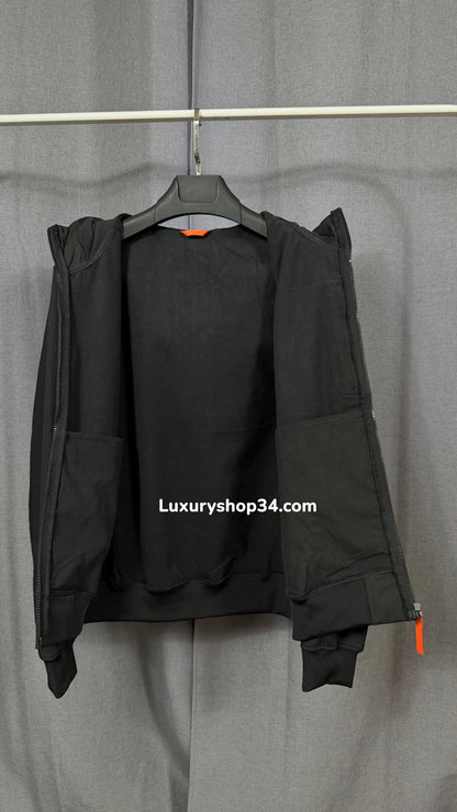 VESTE GERTRUD NOIR (intérieur polaire & extérieur imperméable)