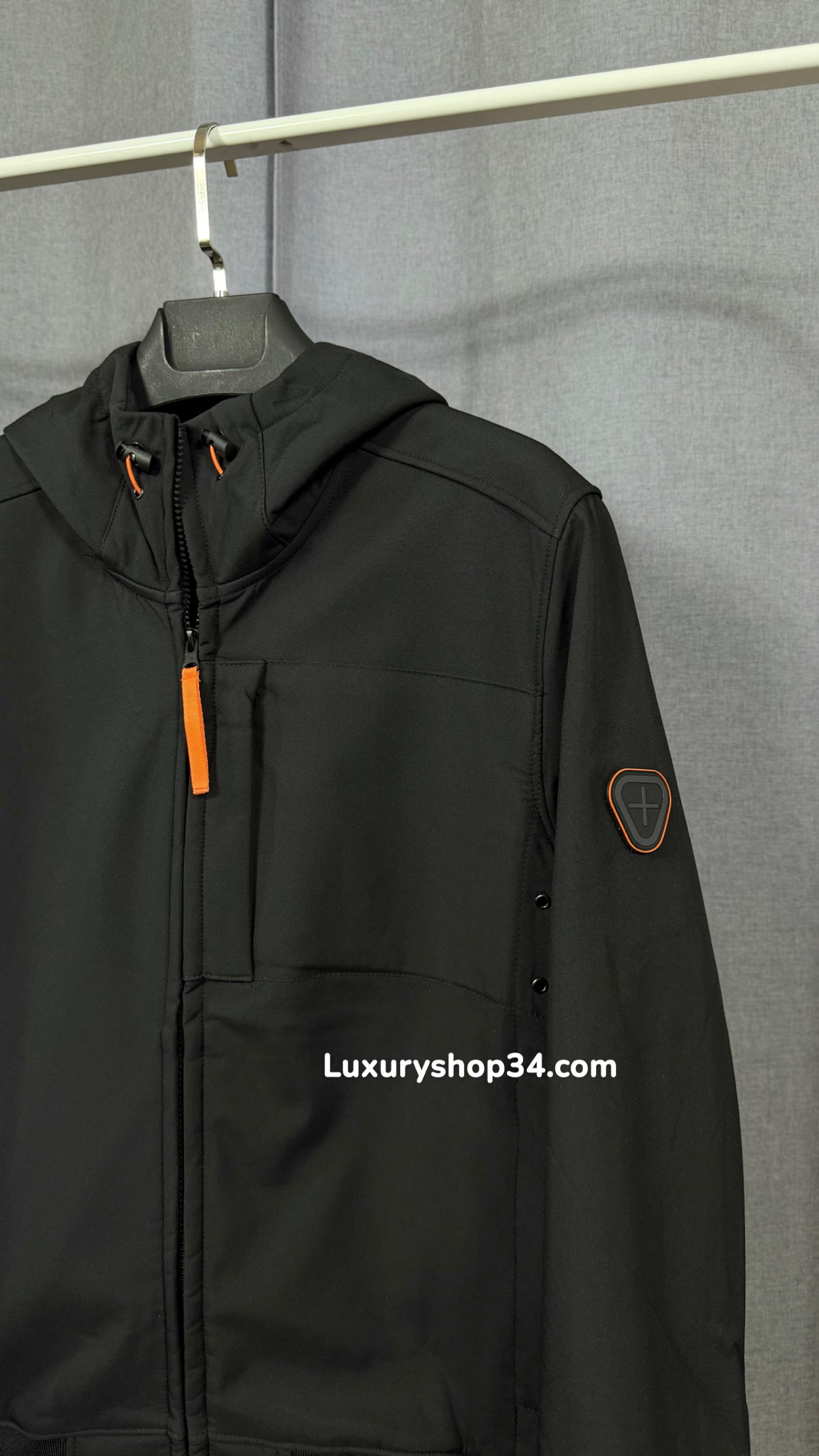 VESTE GERTRUD NOIR (intérieur polaire & extérieur imperméable)